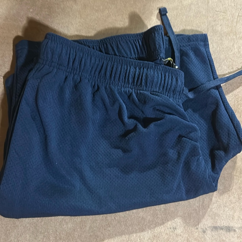 Athletic Works Blue Athletic Shorts with Elastic Waistband